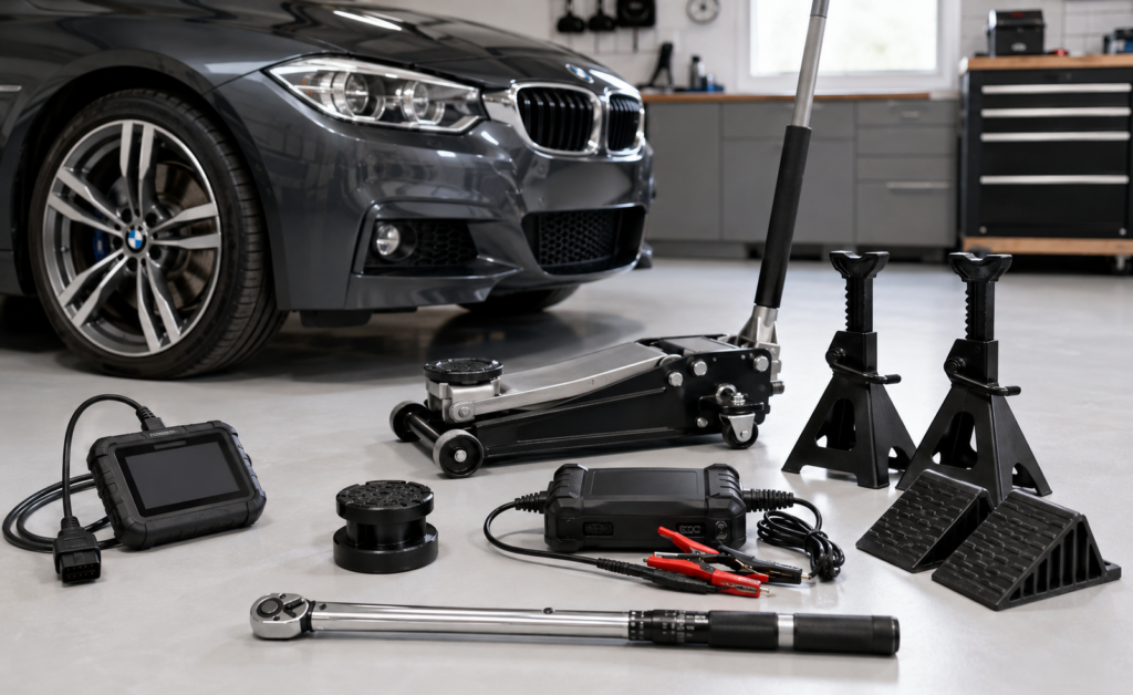 BMW tools and garage essentials for DIY owners
