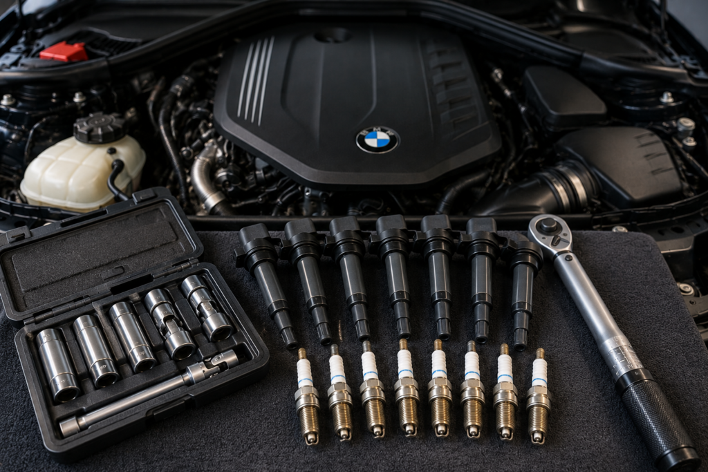 BMW spark plug replacement cost by model with spark plugs and ignition coils